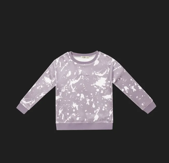 Crew Kids Lavender Velour Tye Dye Pajamas