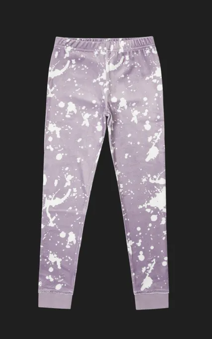 Crew Kids Lavender Velour Tye Dye Pajamas