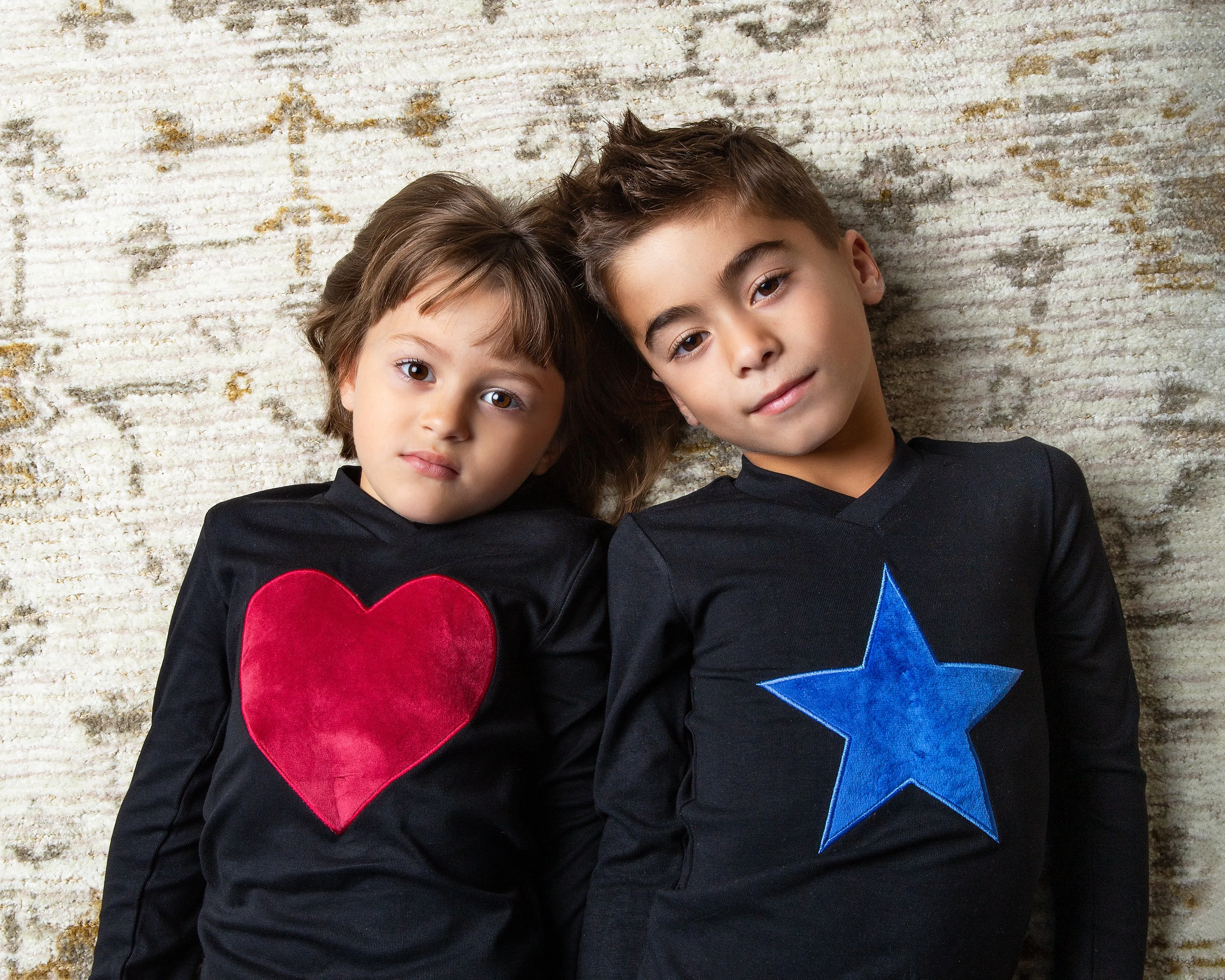 Cuddle & Coo Velour Heart Pajamas