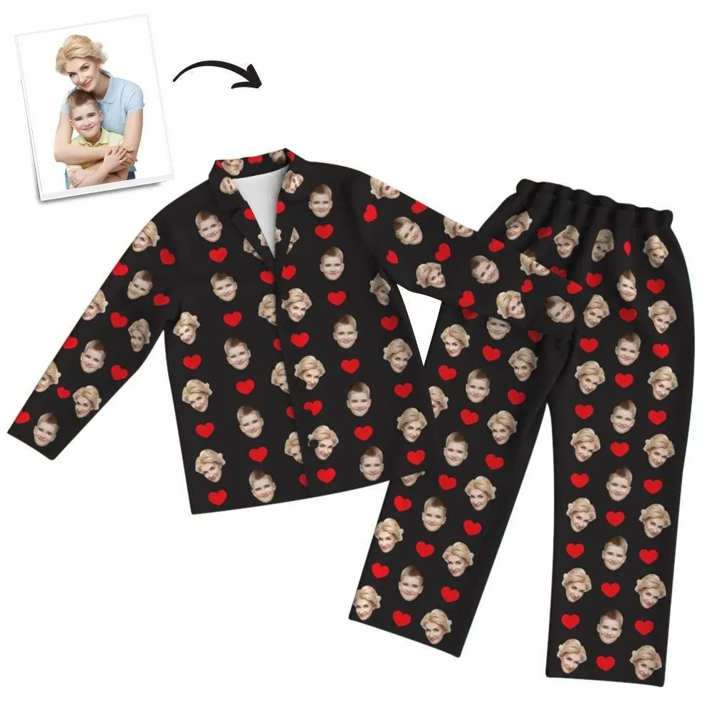 Custom Photo Face Long Sleeve Pajama Set
