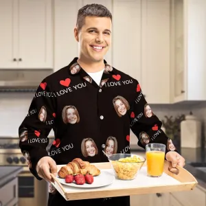 Custom Photo Face Long Sleeve Pajama Set