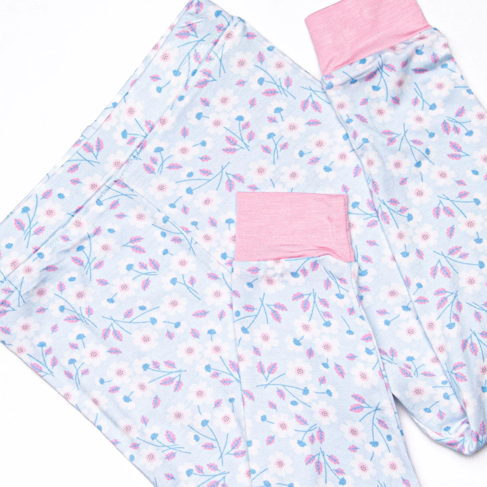 Daisy Dreamer Bamboo Pajama Set, Blue
