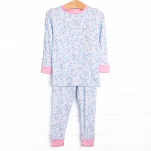 Daisy Dreamer Bamboo Pajama Set, Blue