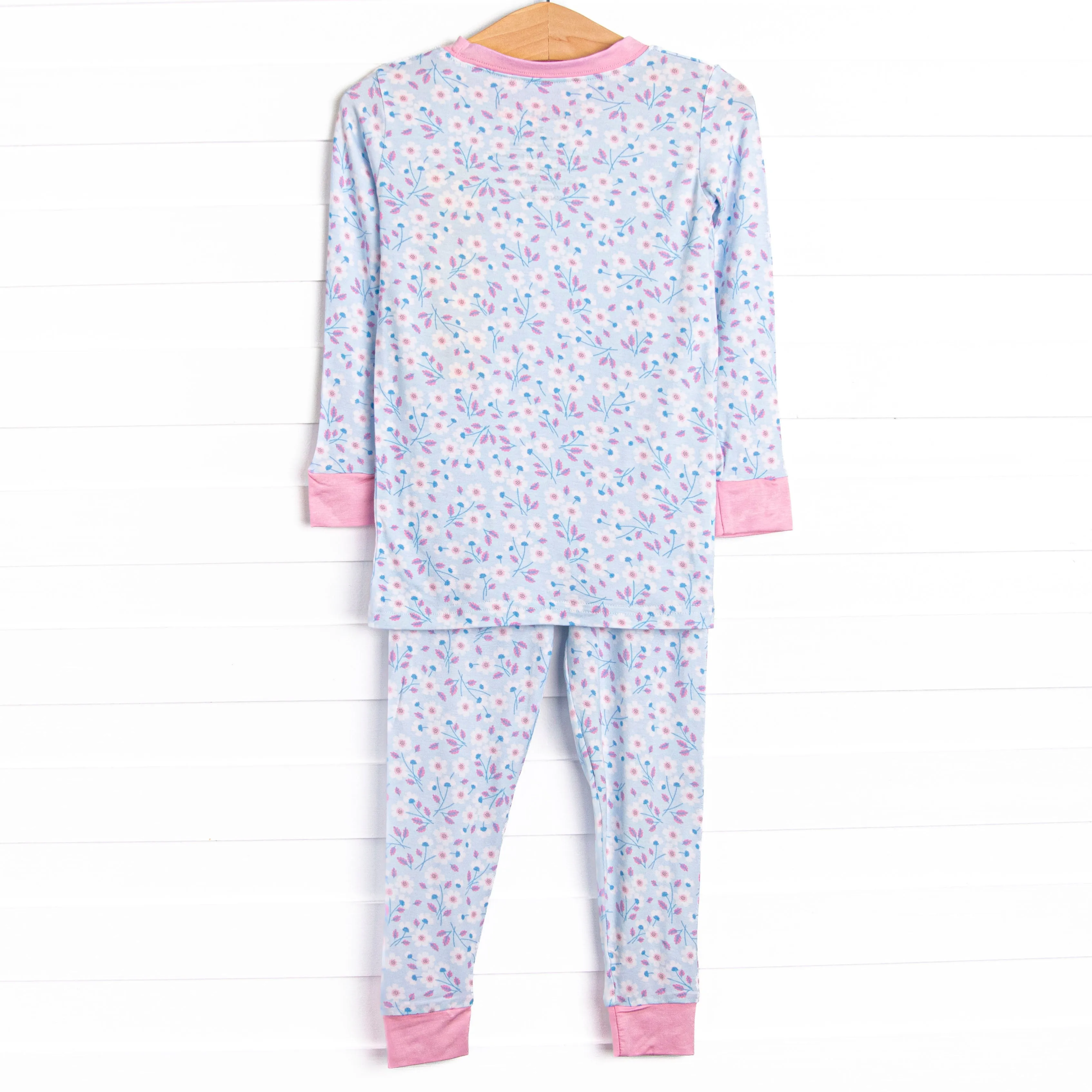 Daisy Dreamer Bamboo Pajama Set, Blue