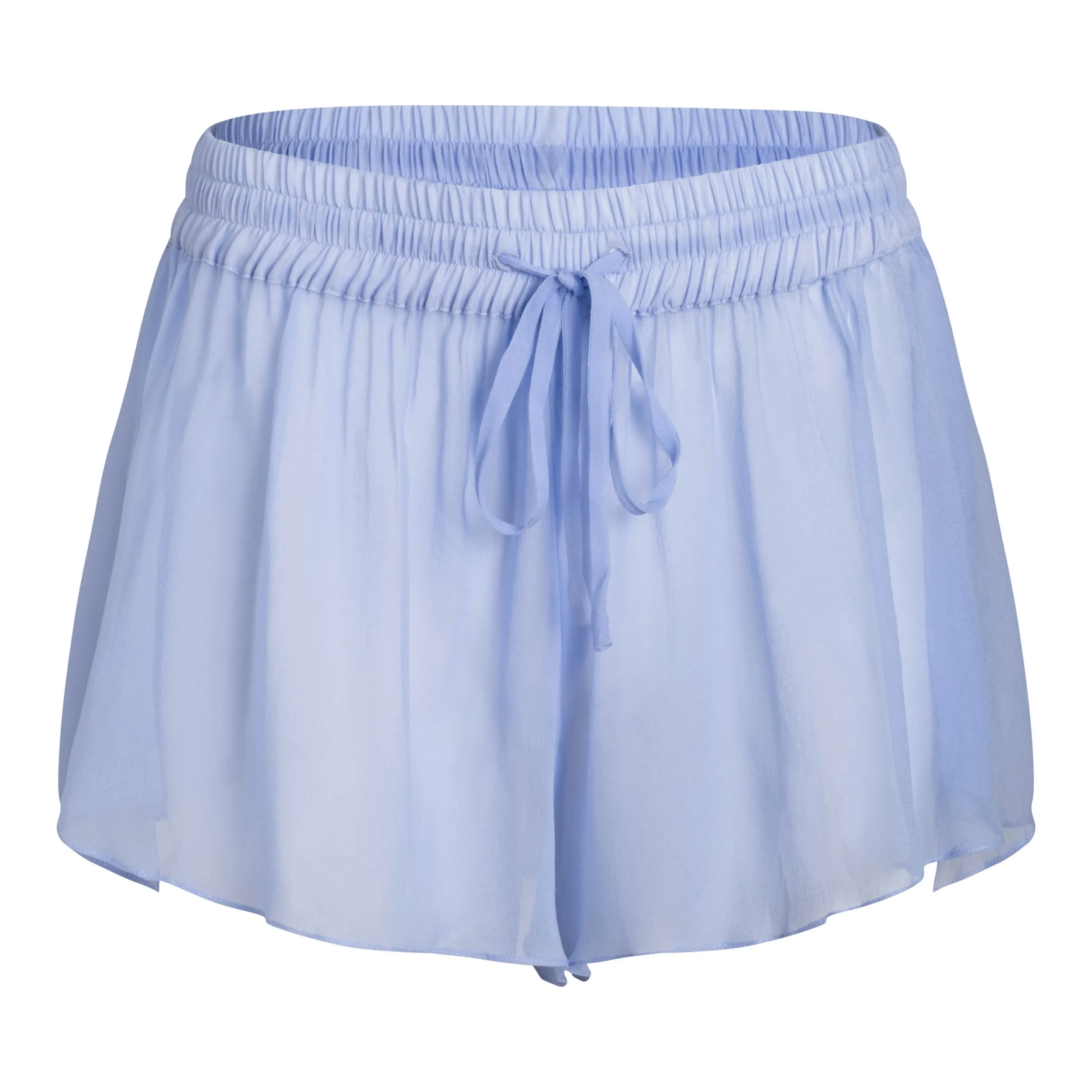 DONNA SILK CHIFFON SHORT IN PERIWINKLE BLUE