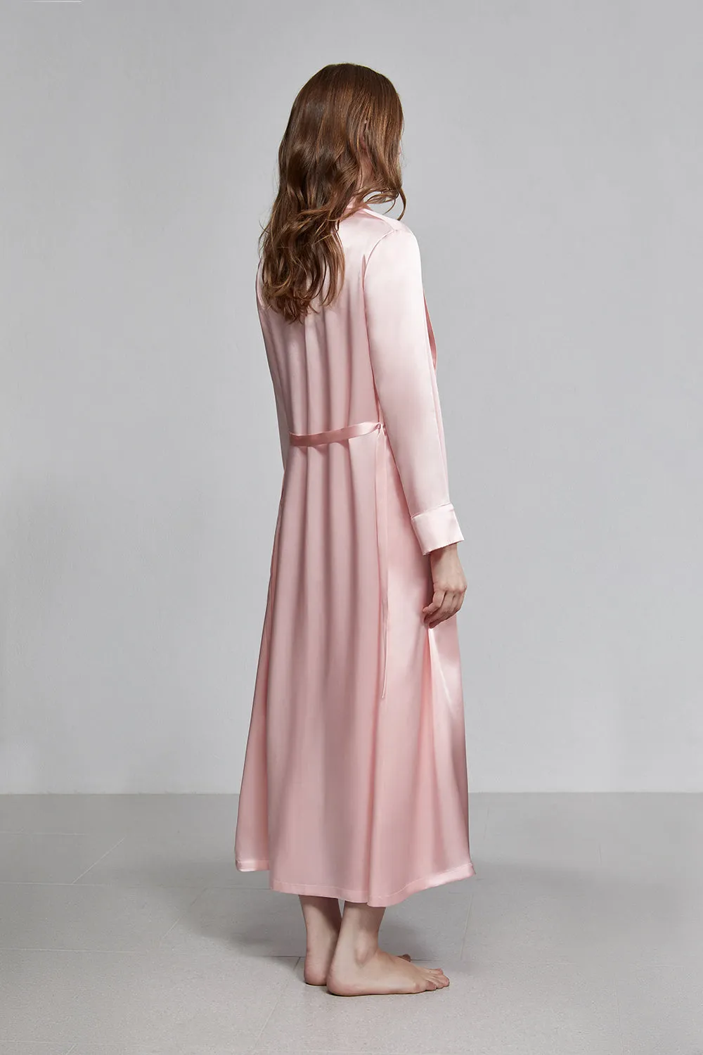 double breasted robe, rose (sample)