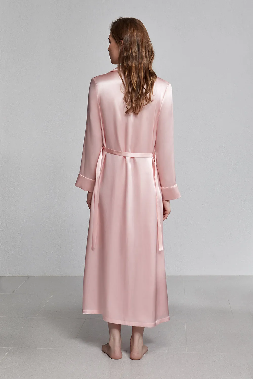 double breasted robe, rose (sample)