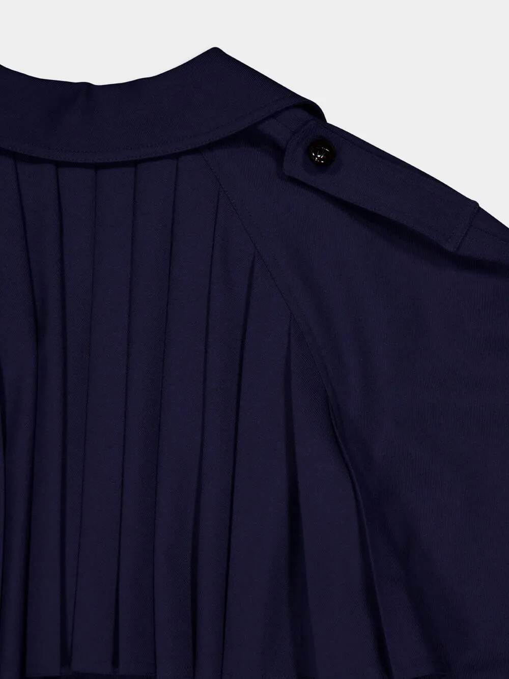 Double-Breasted Wool Trench Coat