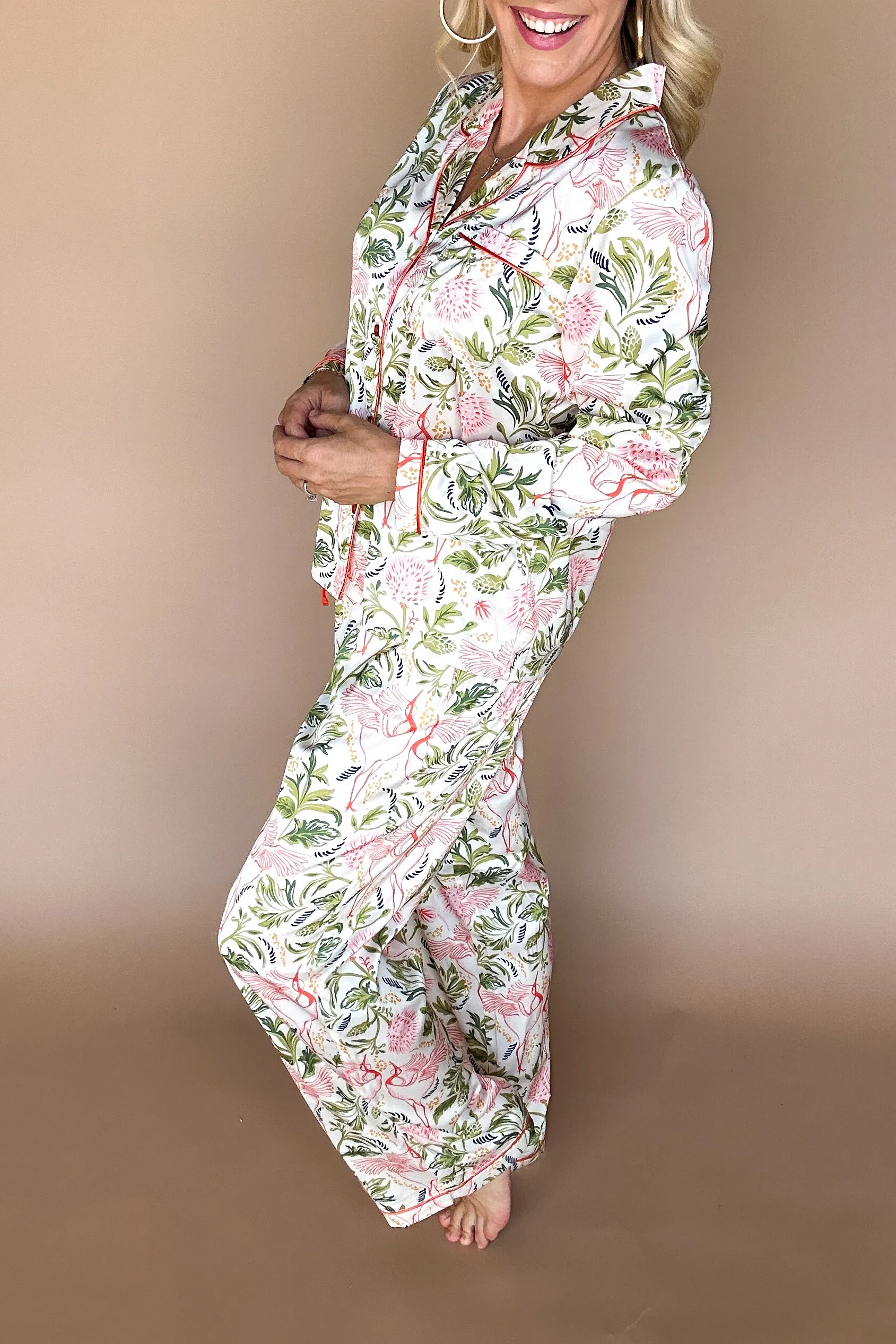 Dreamy Floral Print Pajamas Set