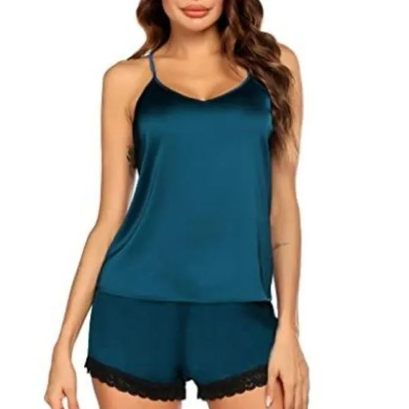 Ekouaer Sleepwear Womens Satin Pajamas Nightwear