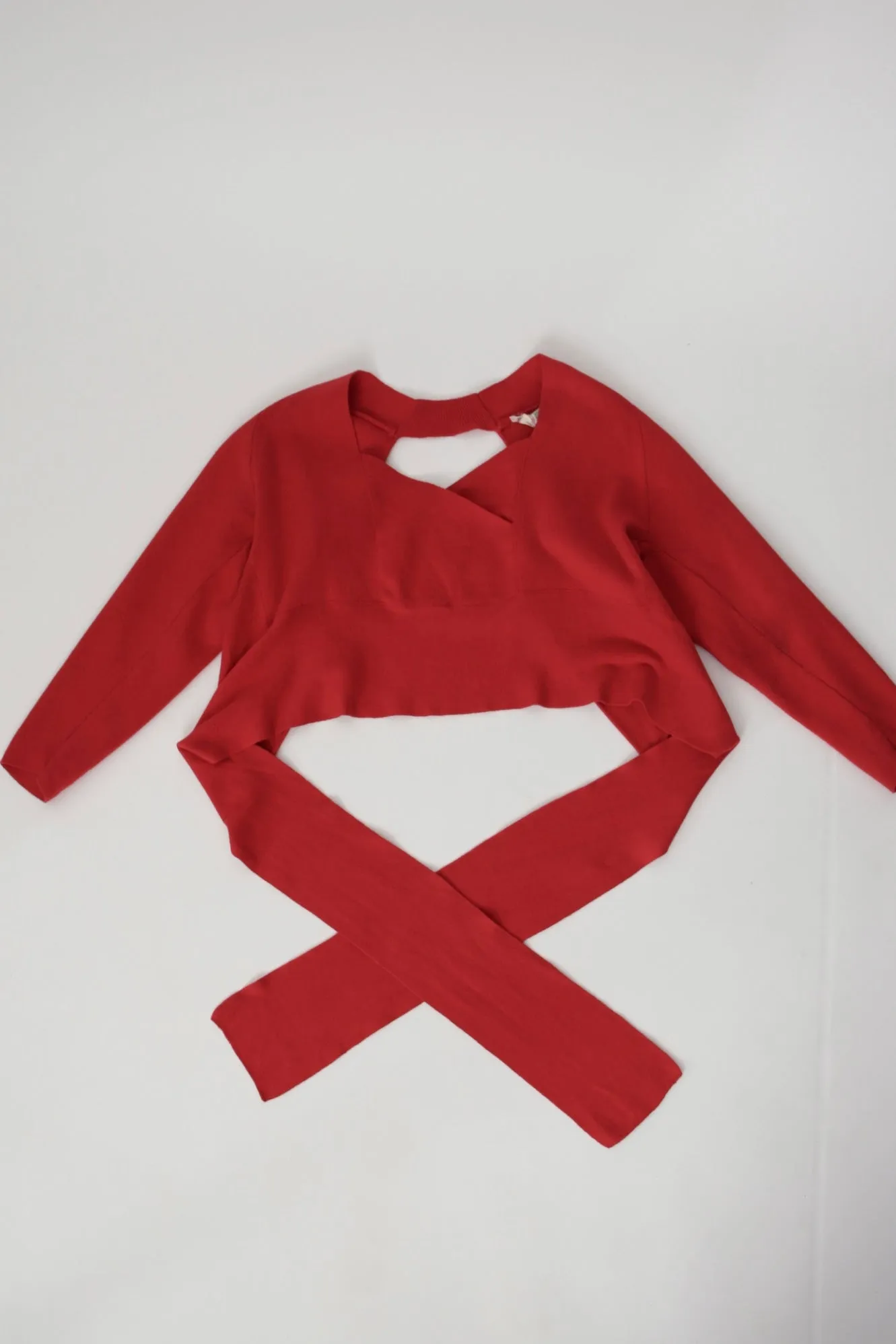 Emanuelle Khanh Knit Wrap Top