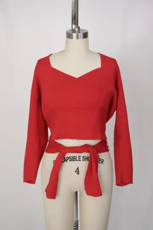 Emanuelle Khanh Knit Wrap Top