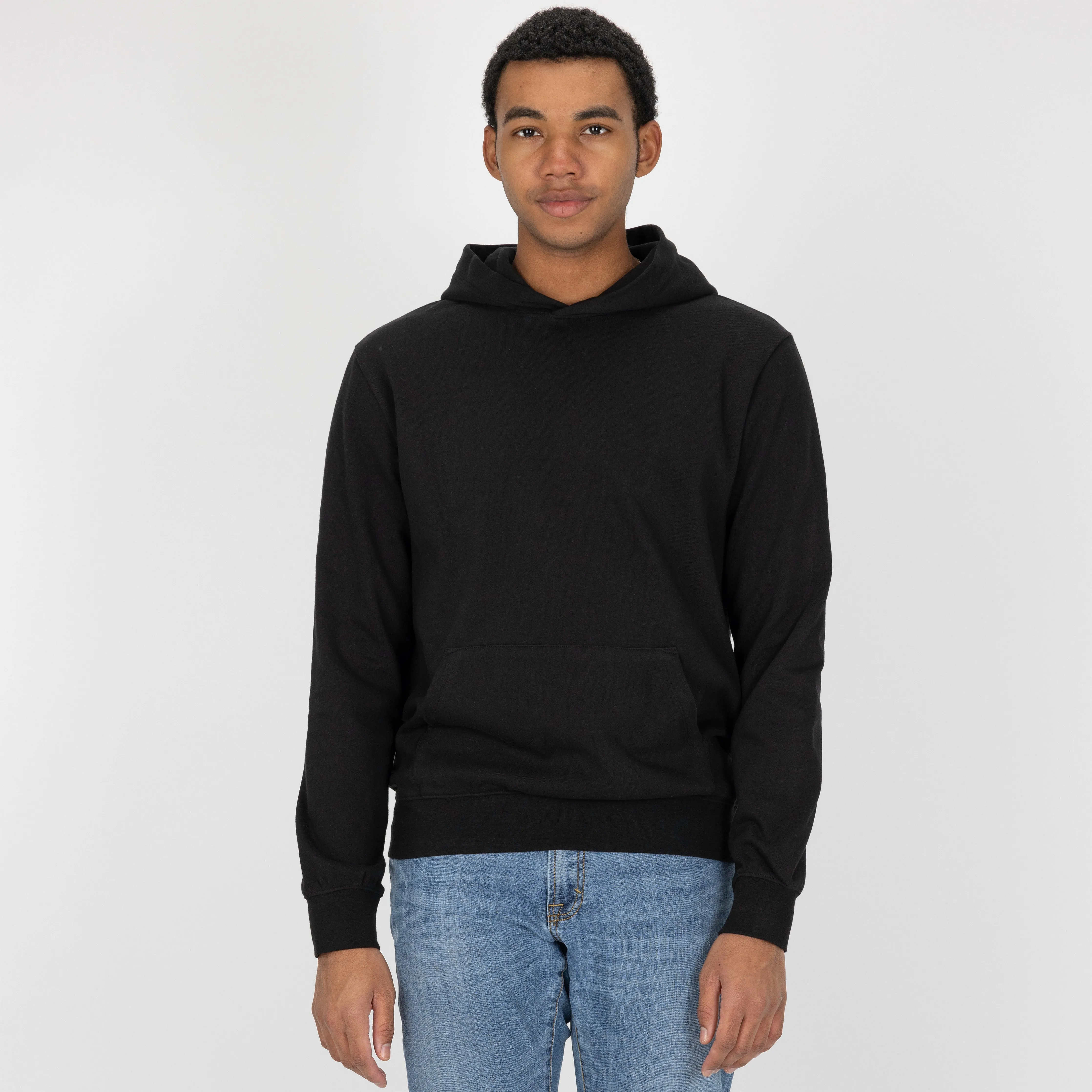Embroidered Back Hoodie - Black / Celestial