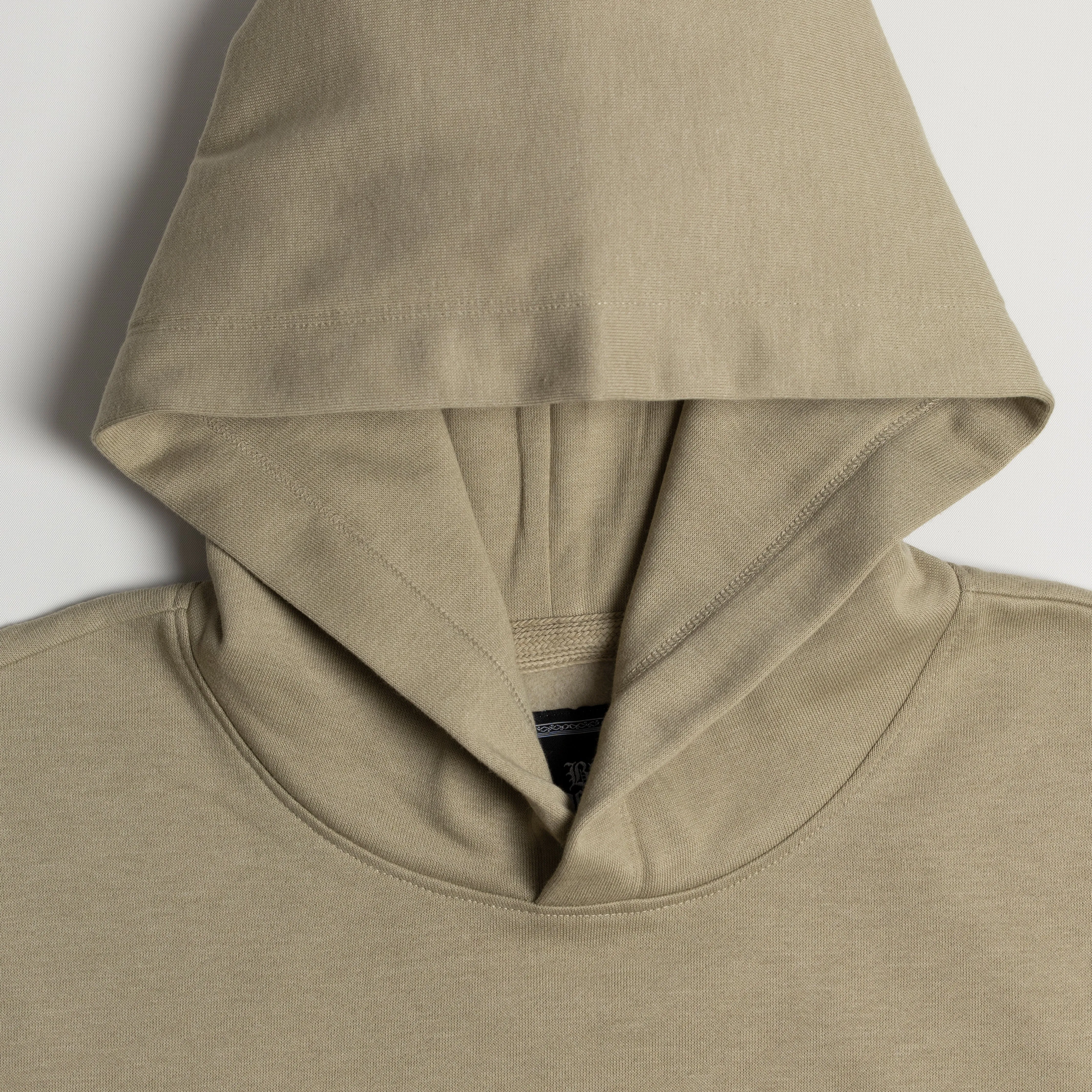 Embroidered Back Hoodie - Elm / Mushroom