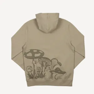 Embroidered Back Hoodie - Elm / Mushroom