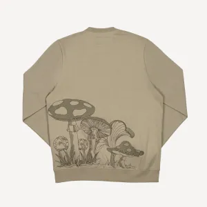 Embroidered Back Sweatshirt  - Elm / Mushroom