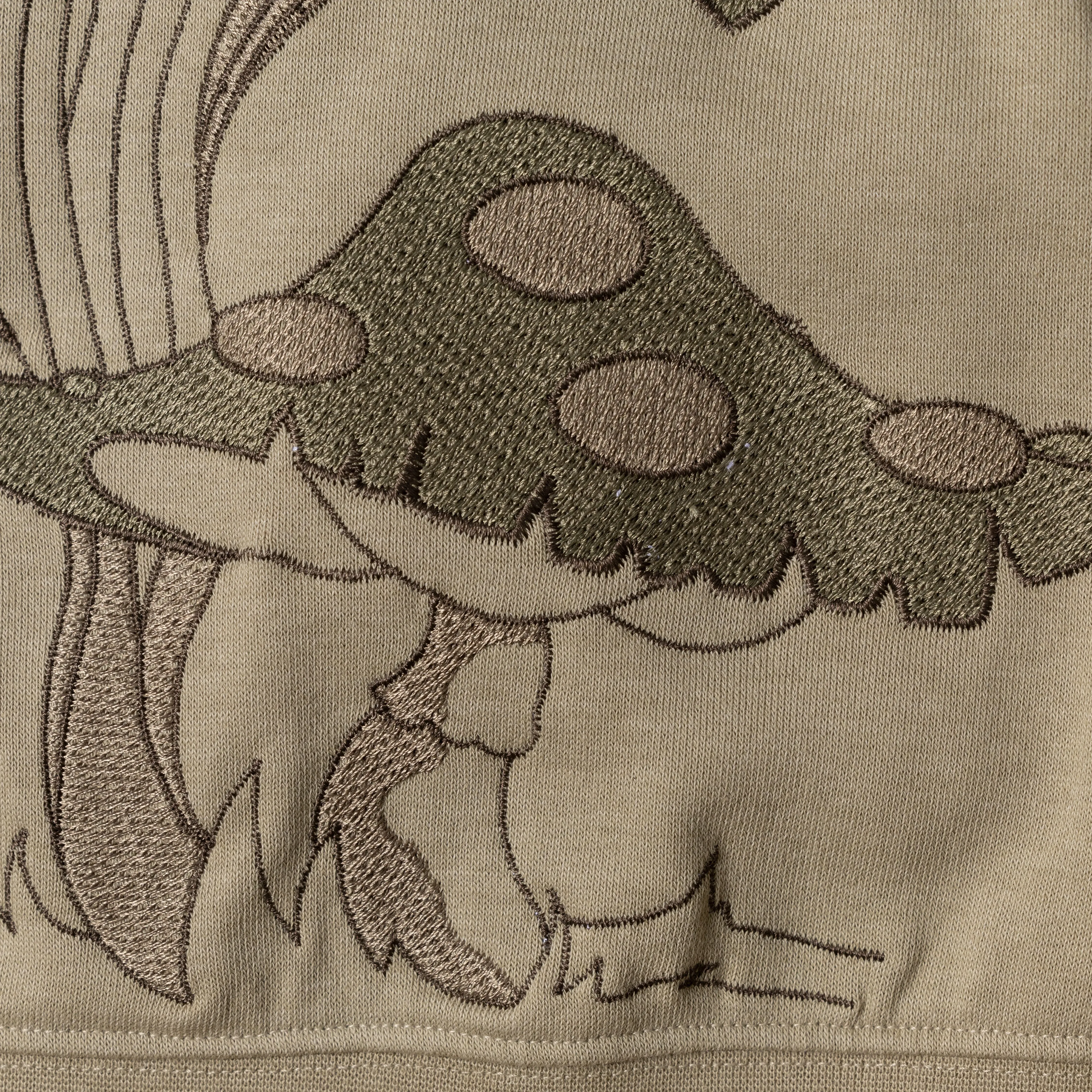 Embroidered Back Sweatshirt  - Elm / Mushroom