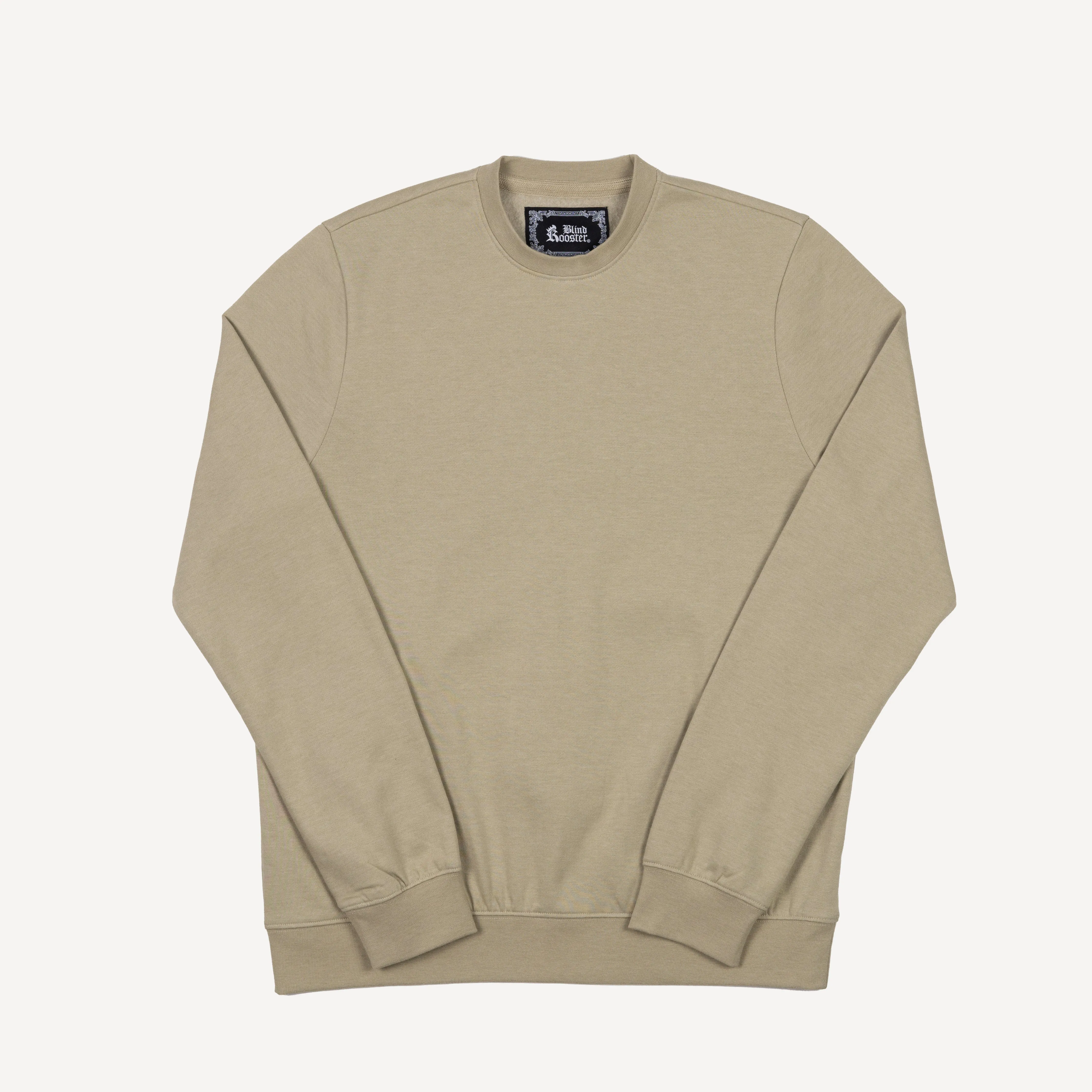 Embroidered Back Sweatshirt  - Elm / Mushroom