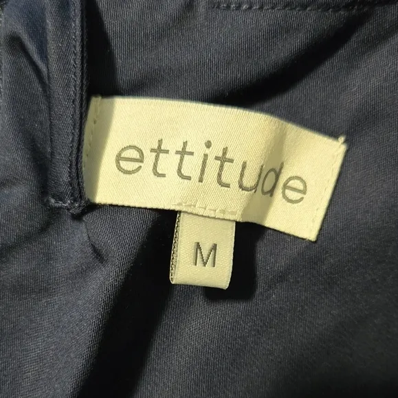 Ettitude 100% Bamboo Hypoallergenic Luxury Jumpsuit Pajamas PJs Navy Medium NIB