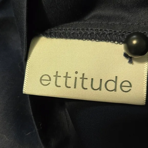 Ettitude 100% Bamboo Hypoallergenic Luxury Jumpsuit Pajamas PJs Navy Medium NIB