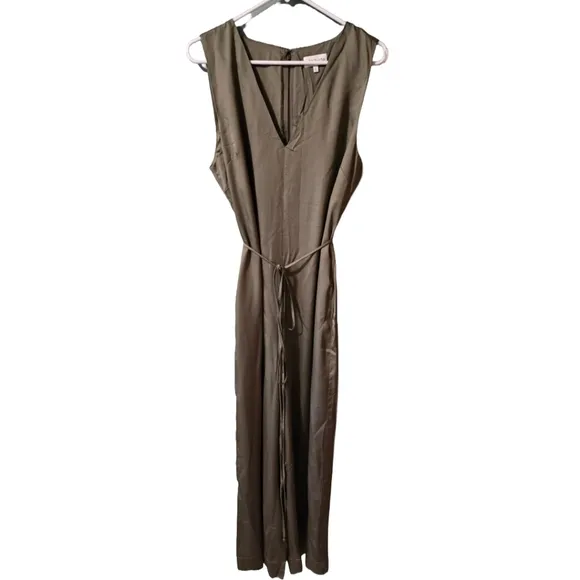 Ettitude 100% Bamboo Hypoallergenic Luxury Jumpsuit Pajamas PJs NIB Large Sage