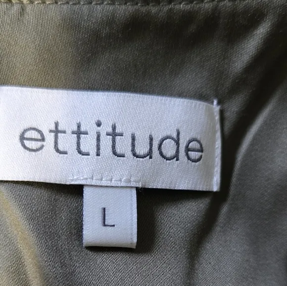 Ettitude 100% Bamboo Hypoallergenic Luxury Jumpsuit Pajamas PJs NIB Large Sage