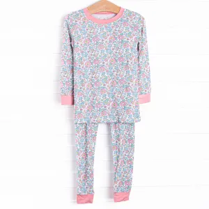 Fan Favorite Florals Bamboo Pajama Set, Pink