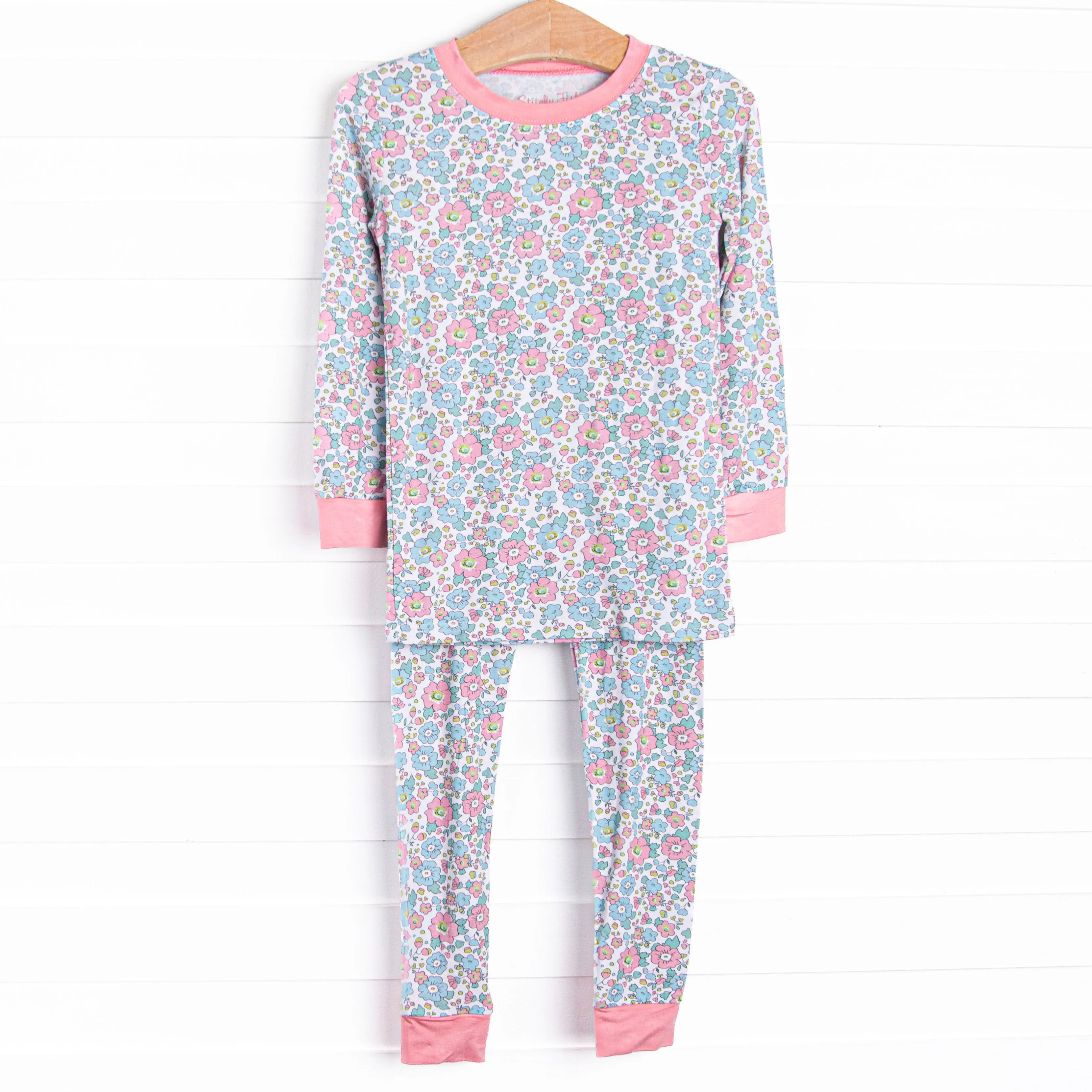 Fan Favorite Florals Bamboo Pajama Set, Pink