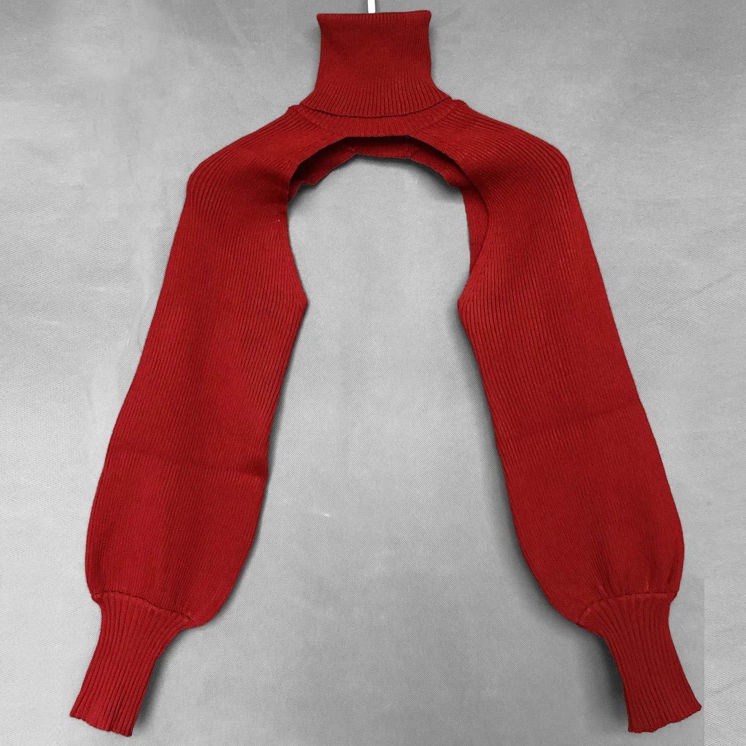 Fashion High Neck Knitted Designed Sweaters