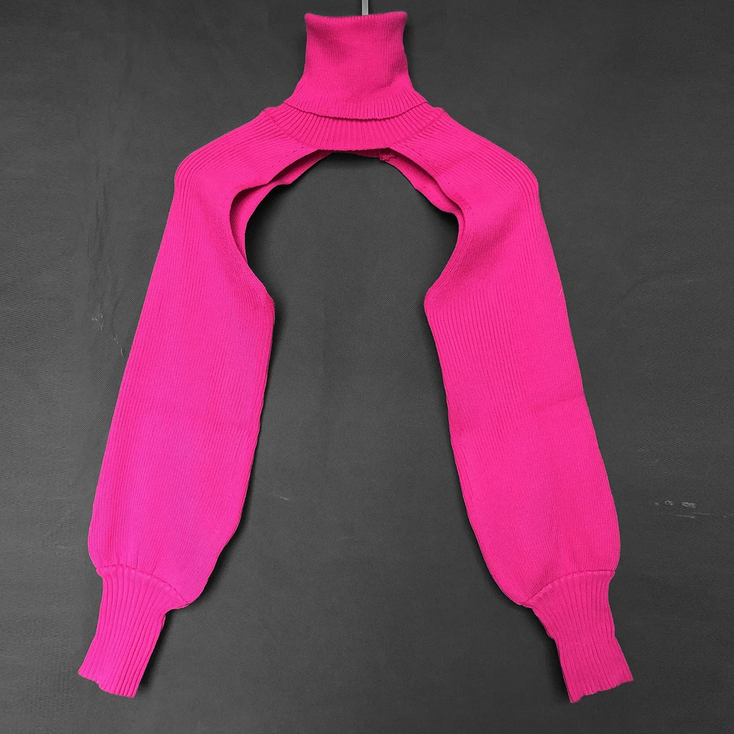 Fashion High Neck Knitted Designed Sweaters