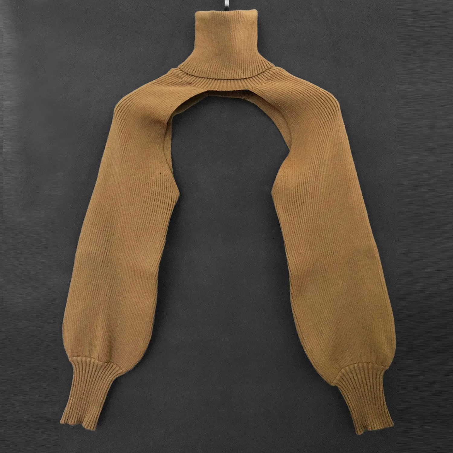Fashion High Neck Knitted Designed Sweaters