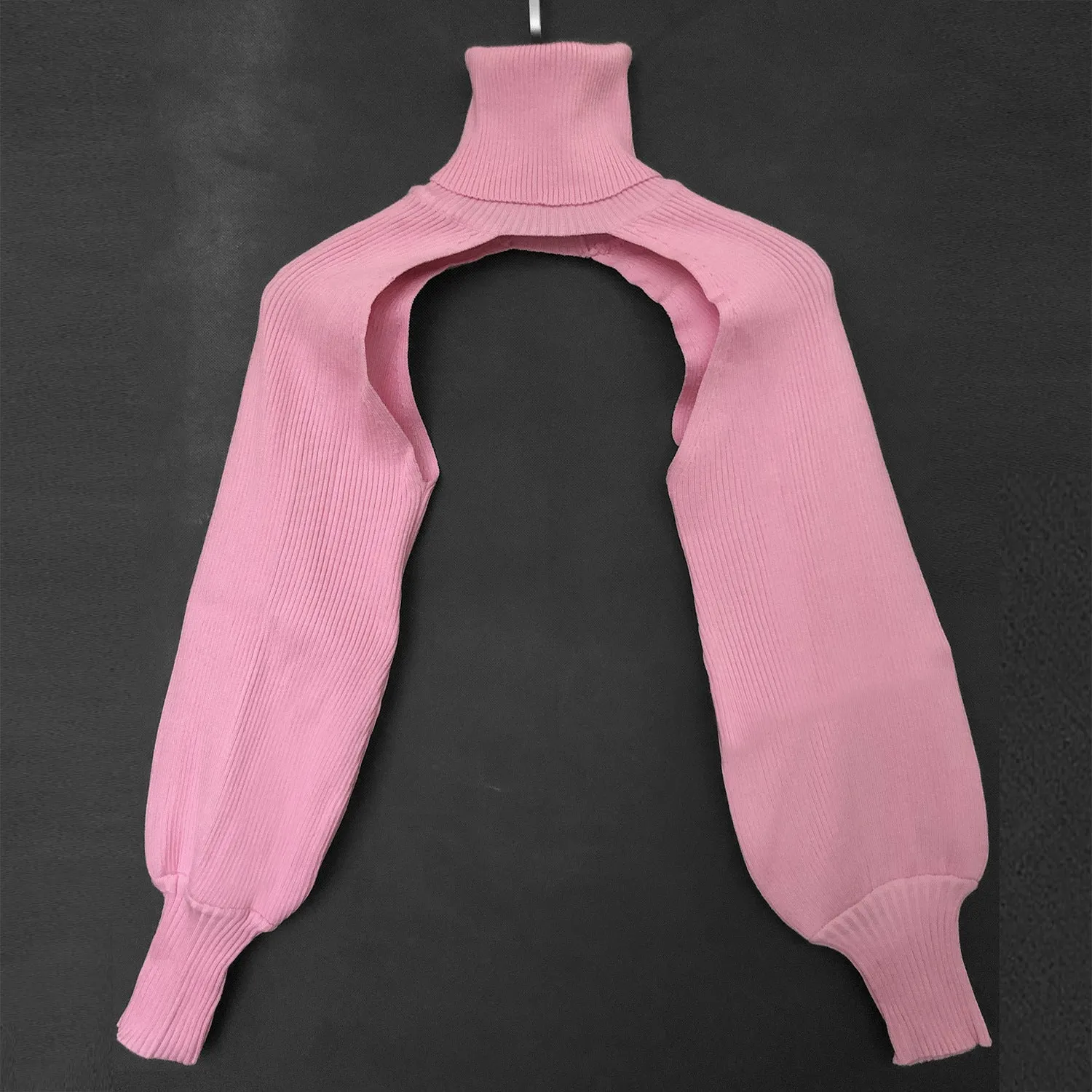 Fashion High Neck Knitted Designed Sweaters