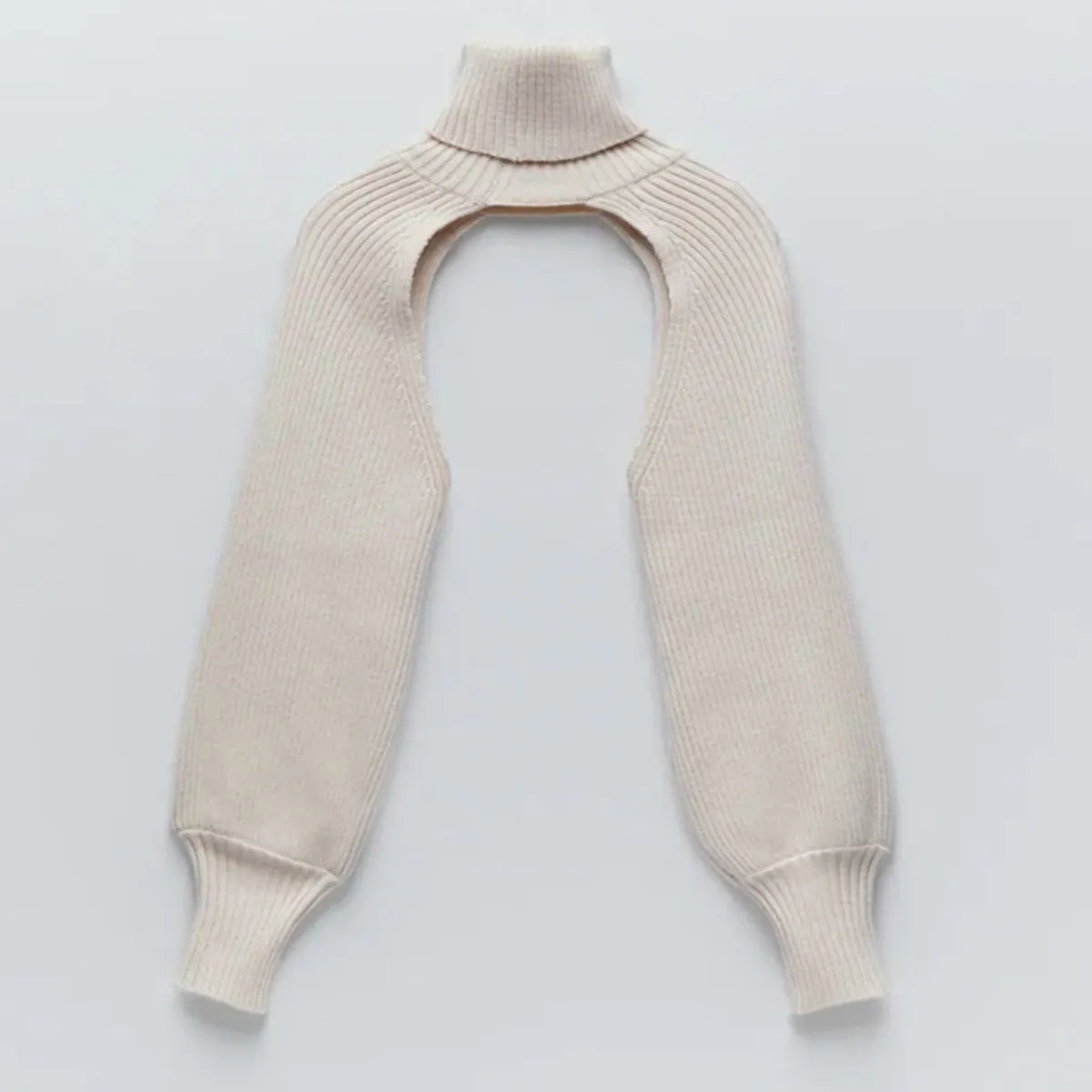 Fashion High Neck Knitted Designed Sweaters