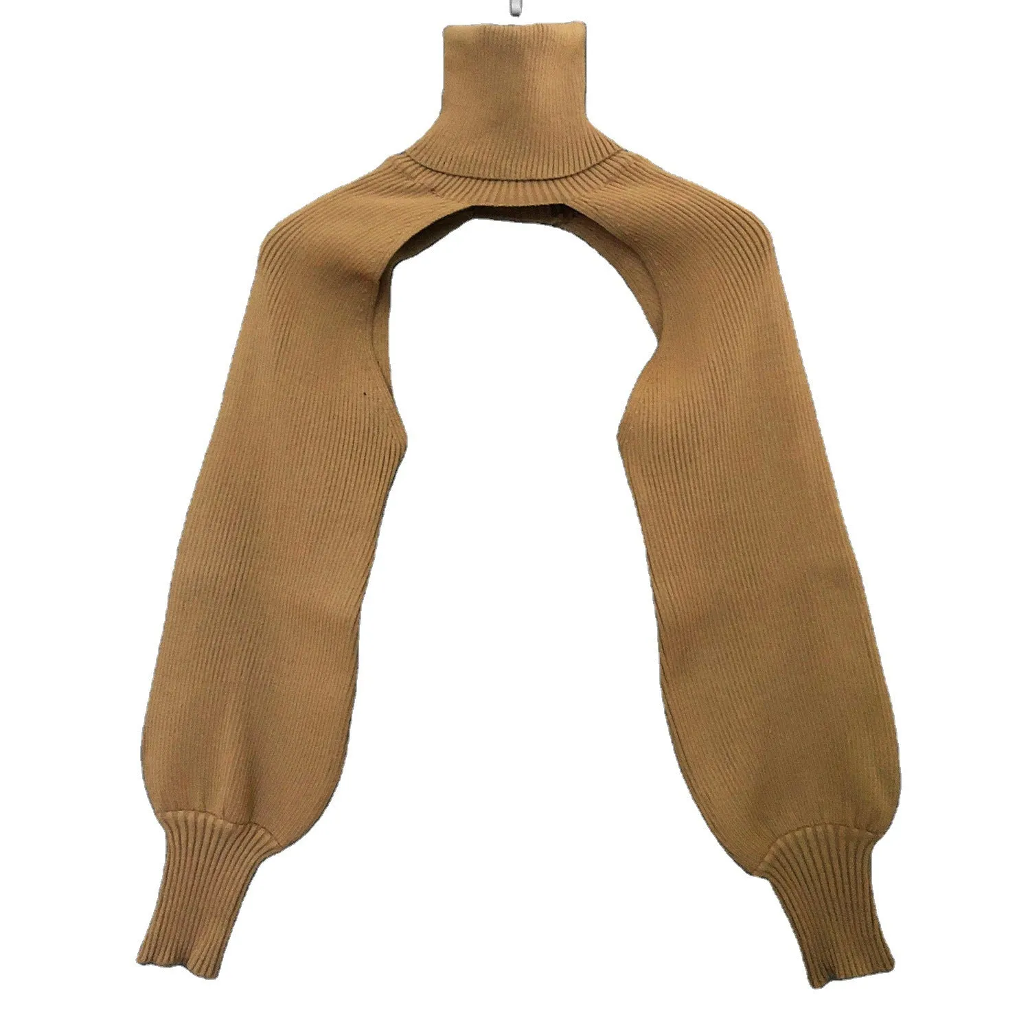 Fashion High Neck Knitted Designed Sweaters
