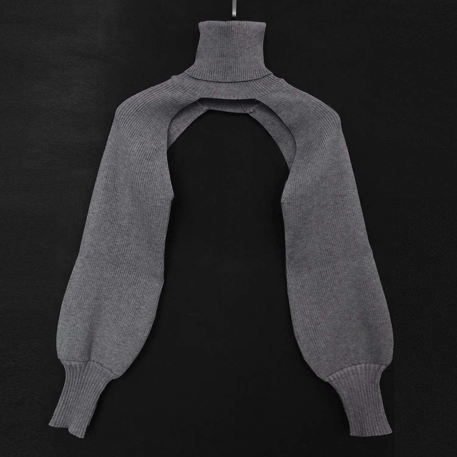 Fashion High Neck Knitted Designed Sweaters