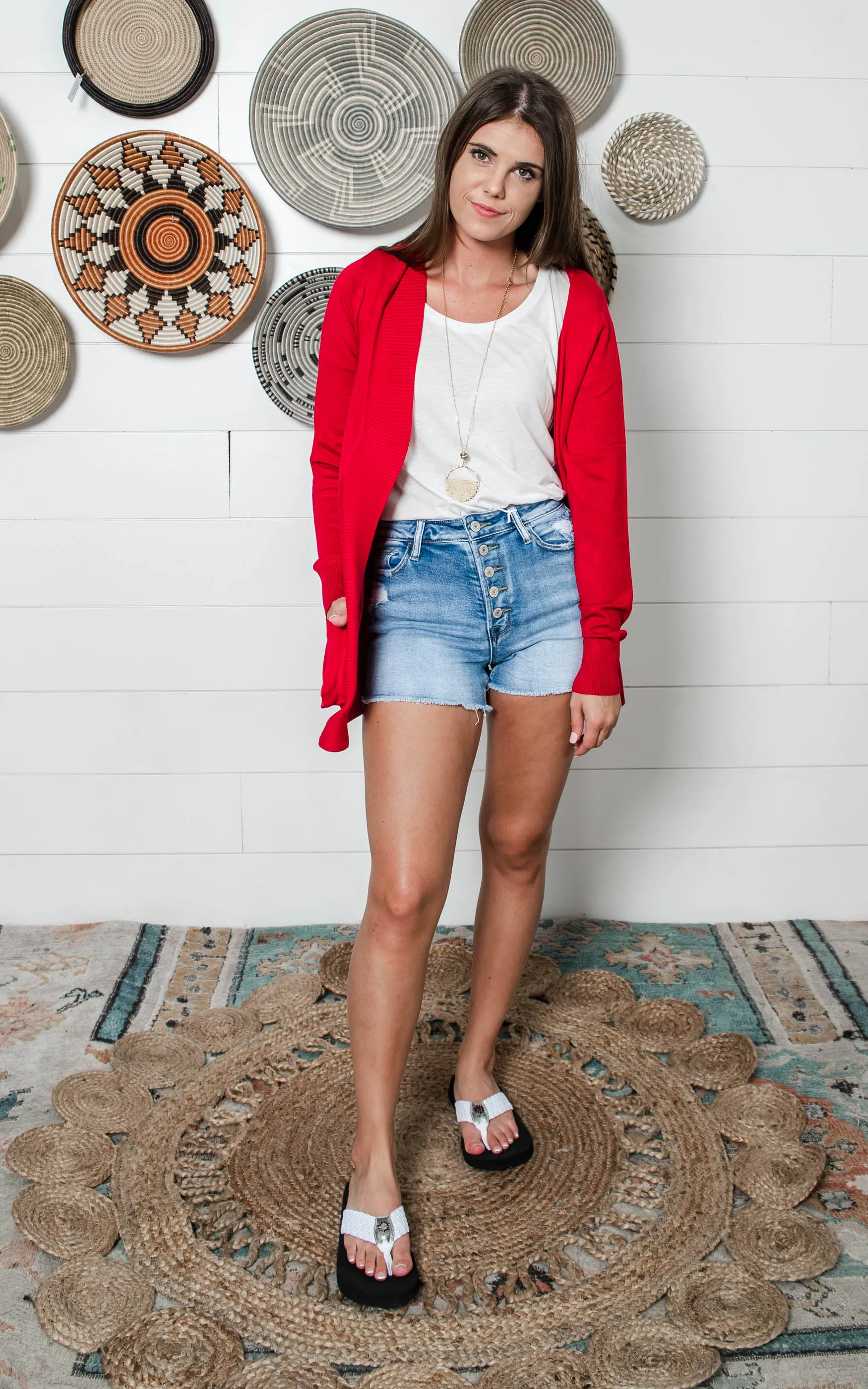 Favorite Boyfriend Cardigan -Cielo - Final Sale