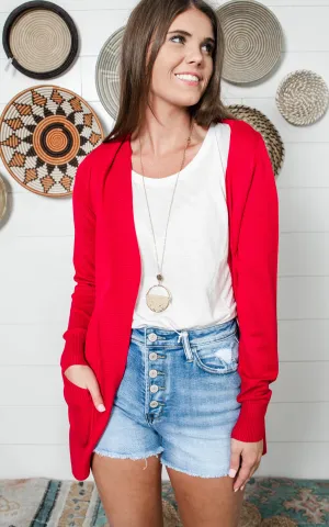 Favorite Boyfriend Cardigan -Cielo - Final Sale