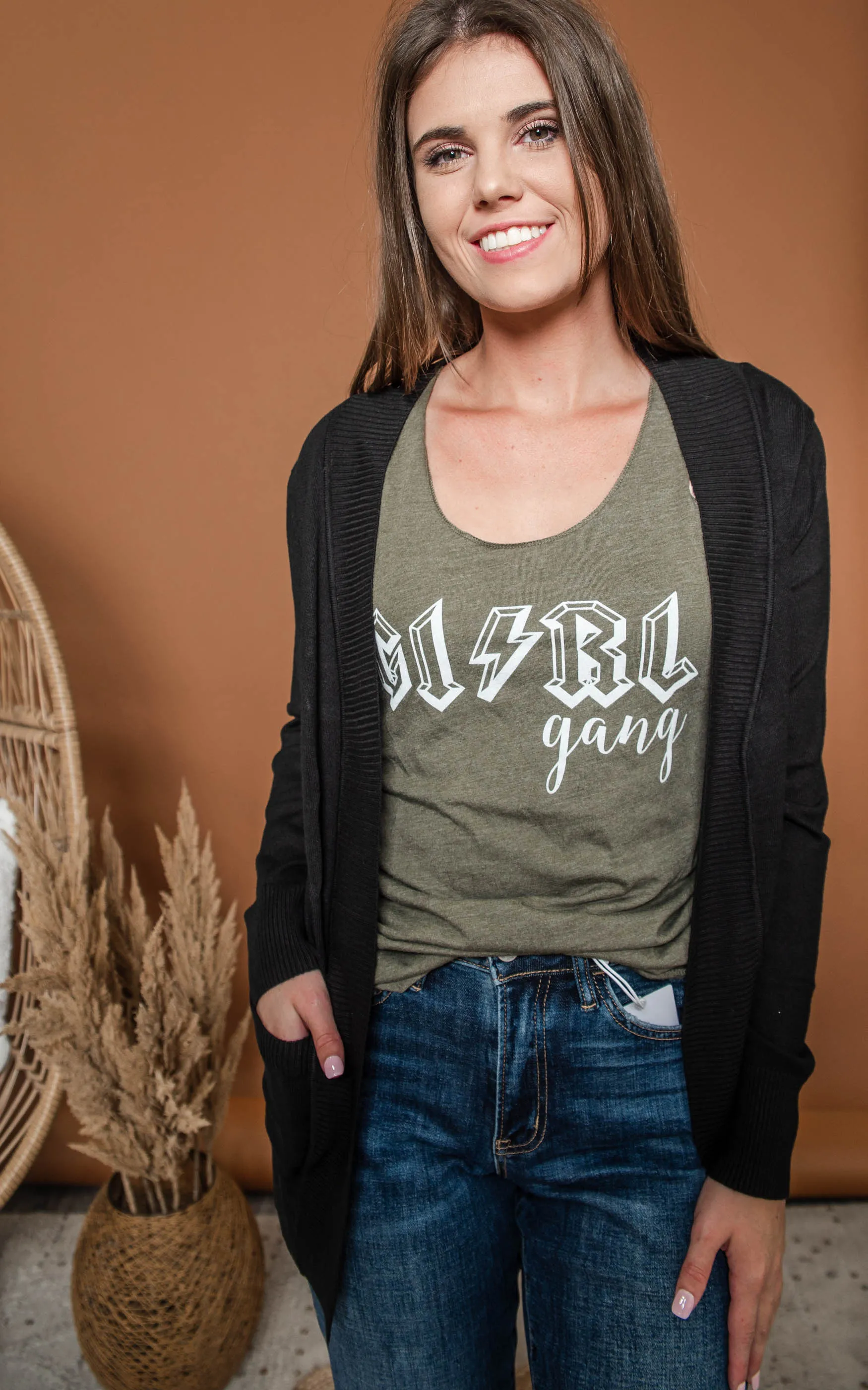 Favorite Boyfriend Cardigan -Cielo - Final Sale
