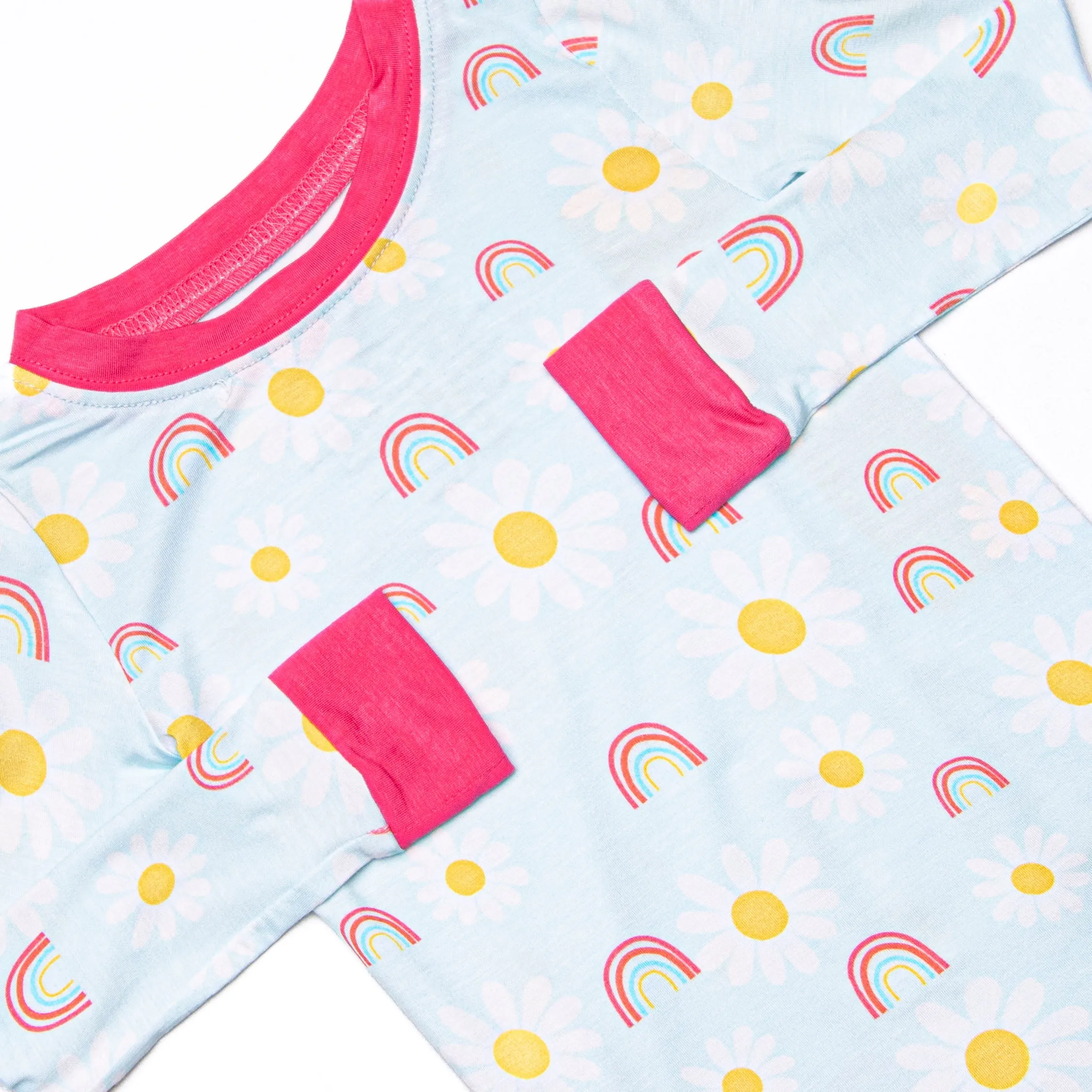 Field of Dreams Bamboo Pajama Set, Blue