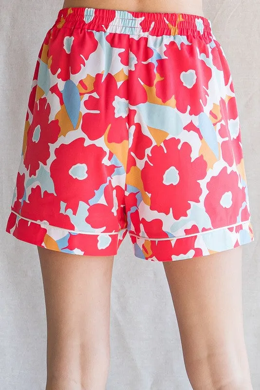 Floral Pajama Short Set - Final Sale