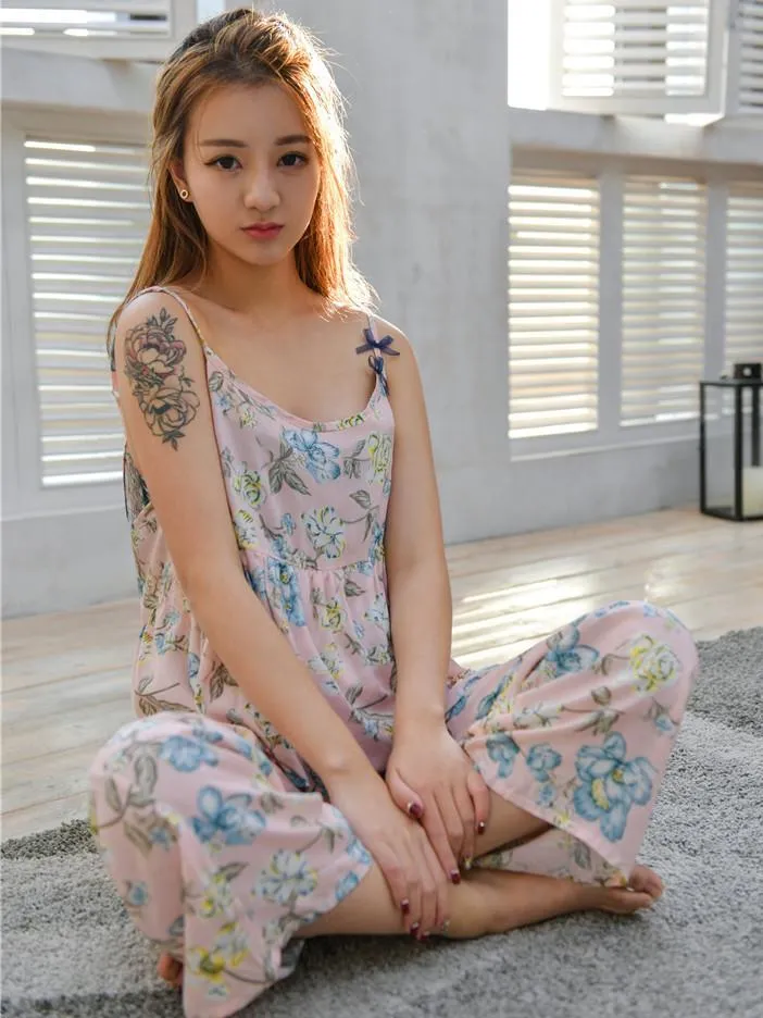Floral Print Nightie Romper