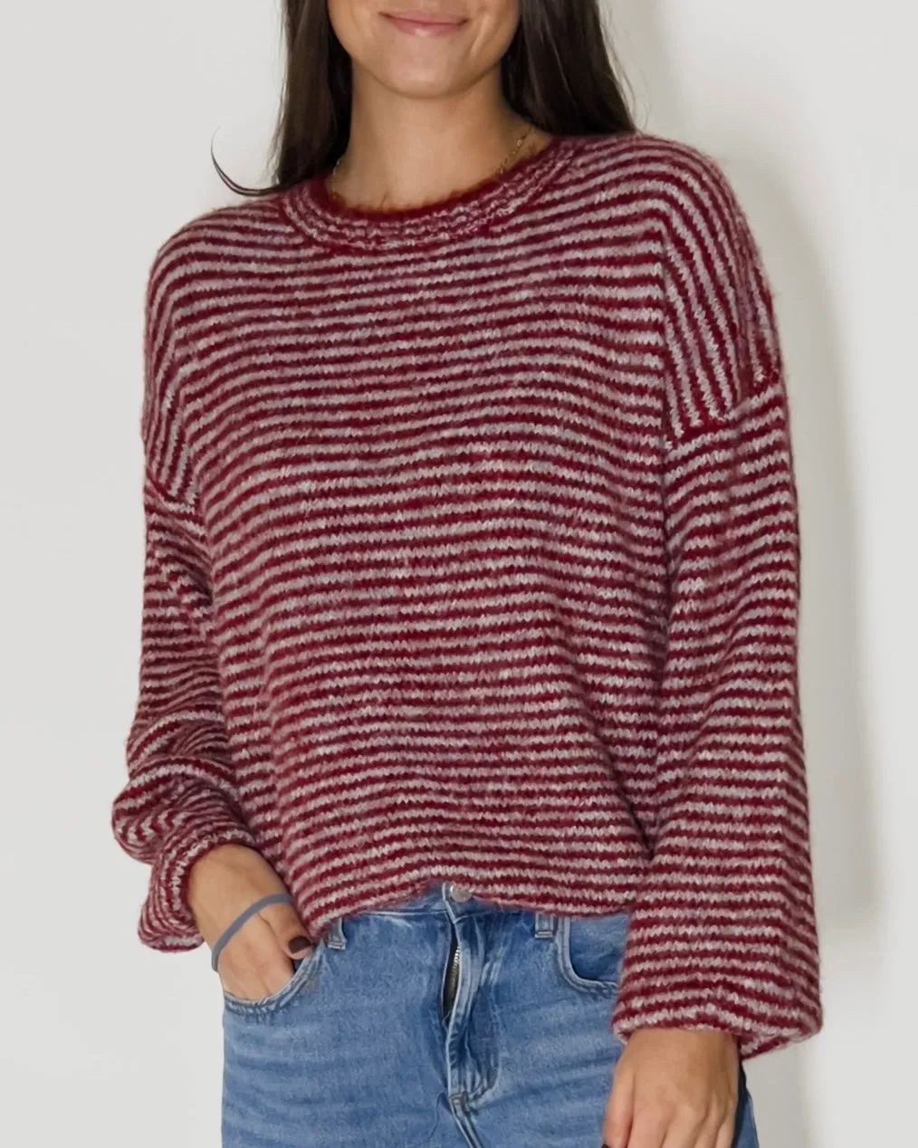 Frankie Striped Knit Sweater