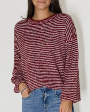 Frankie Striped Knit Sweater