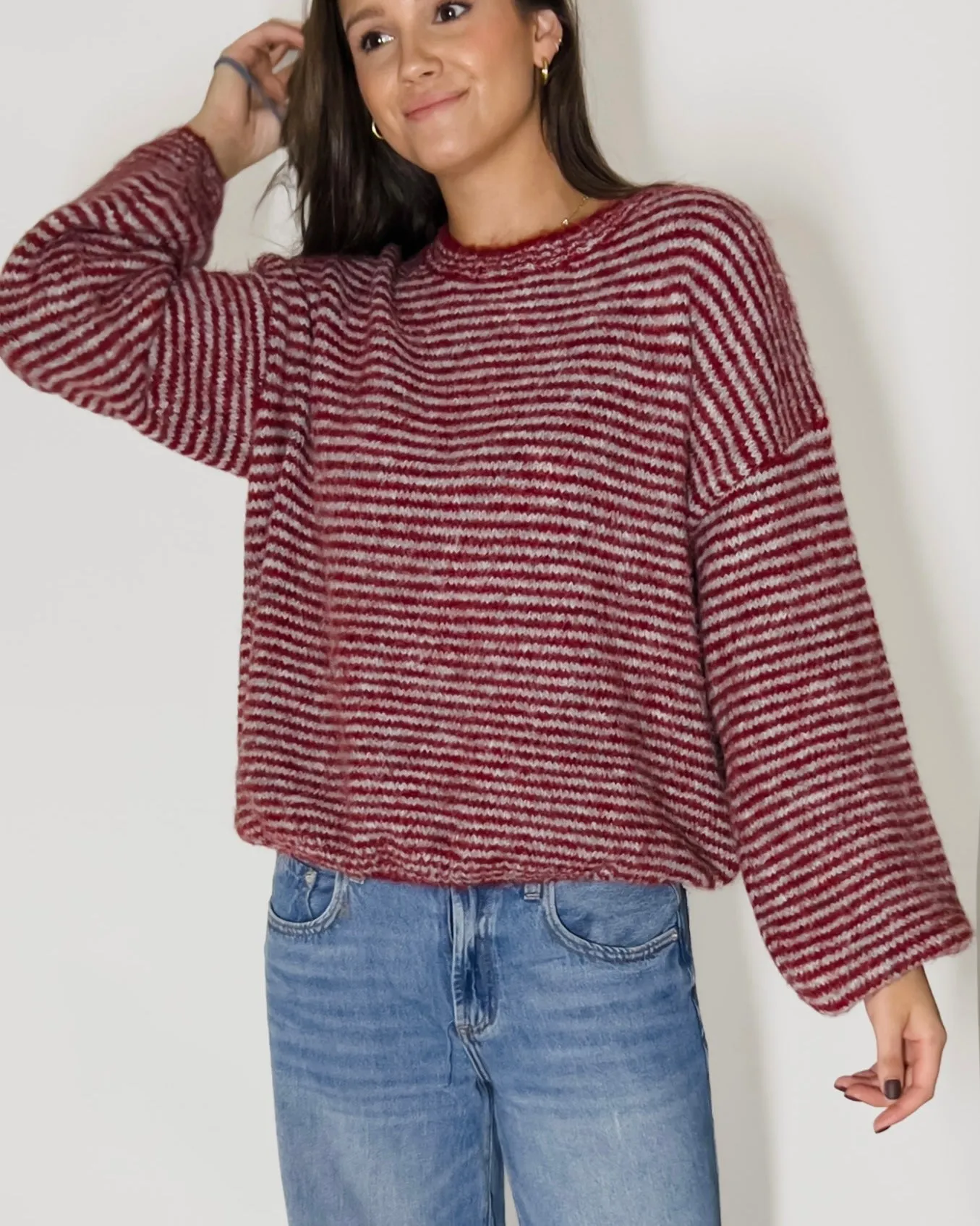 Frankie Striped Knit Sweater