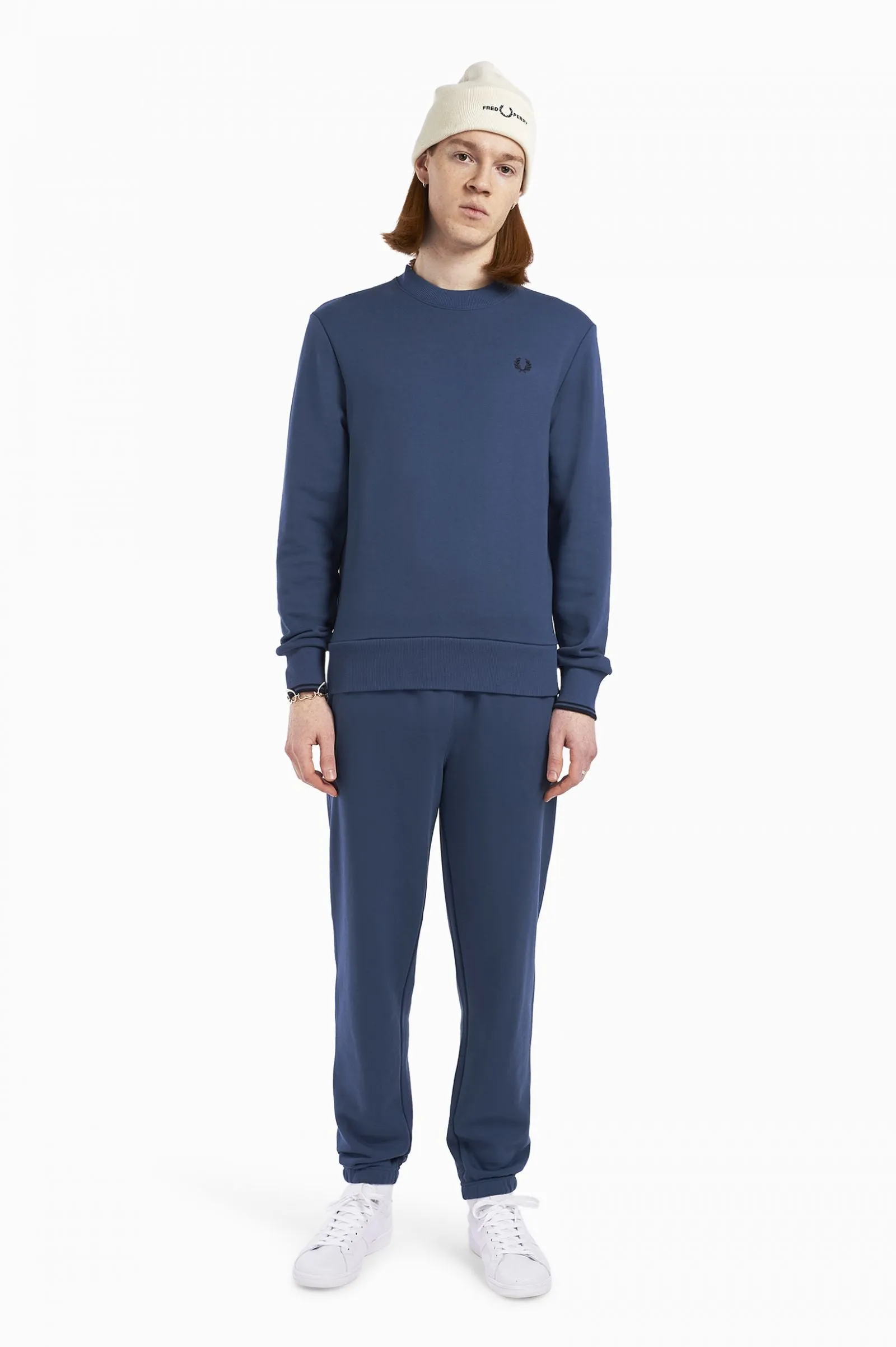 Fred Perry M7535 Crewneck Sweatshirt 963 Midnight Blue