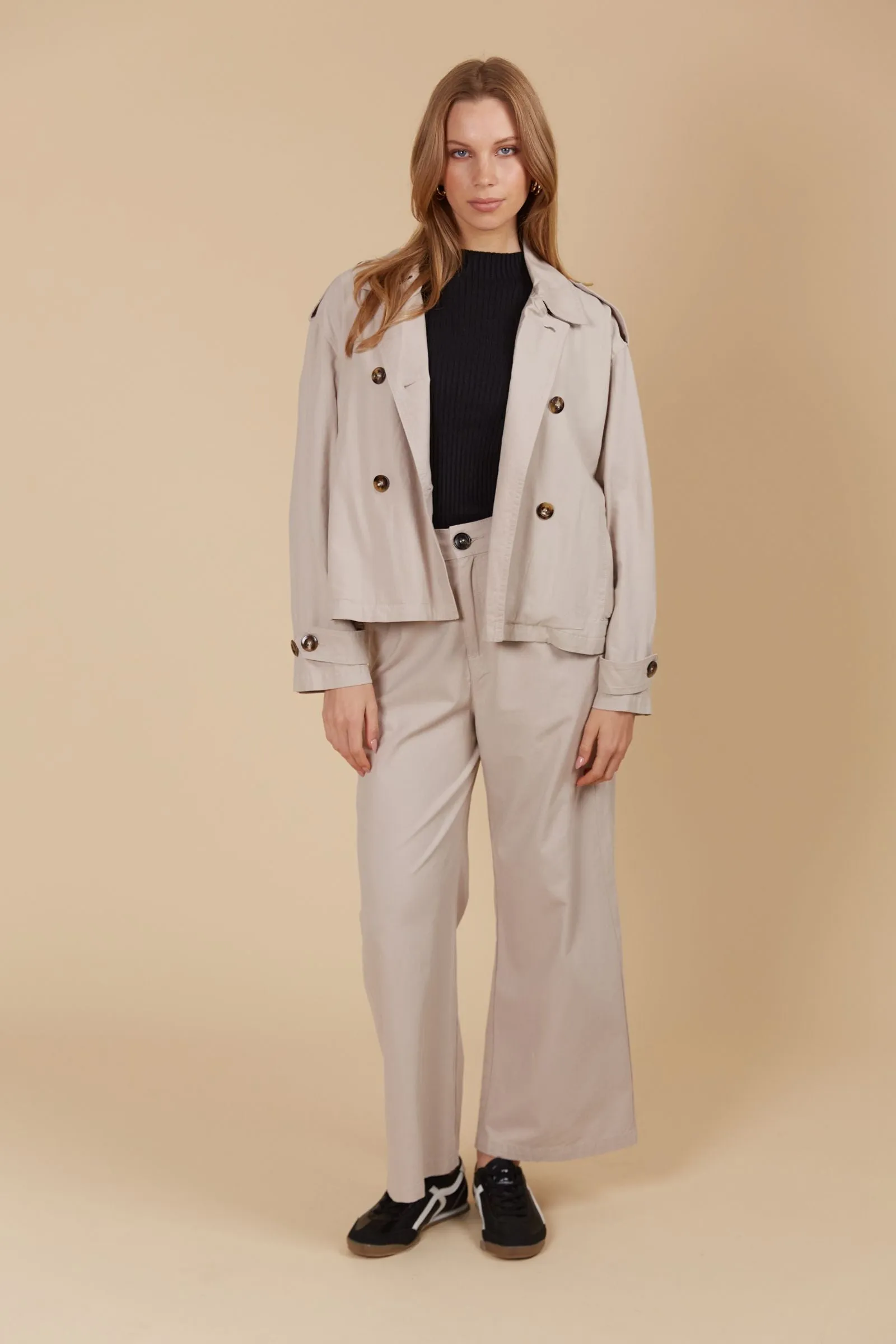 Freya Crop Trench - Canvas