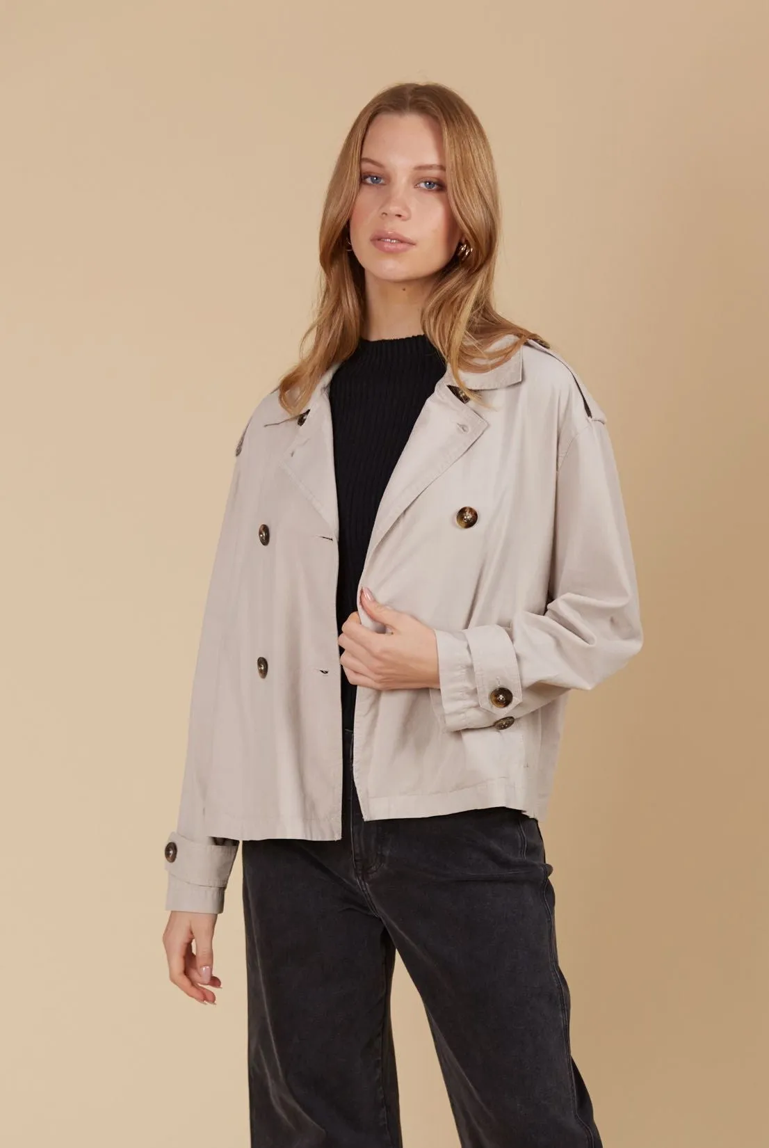 Freya Crop Trench - Canvas