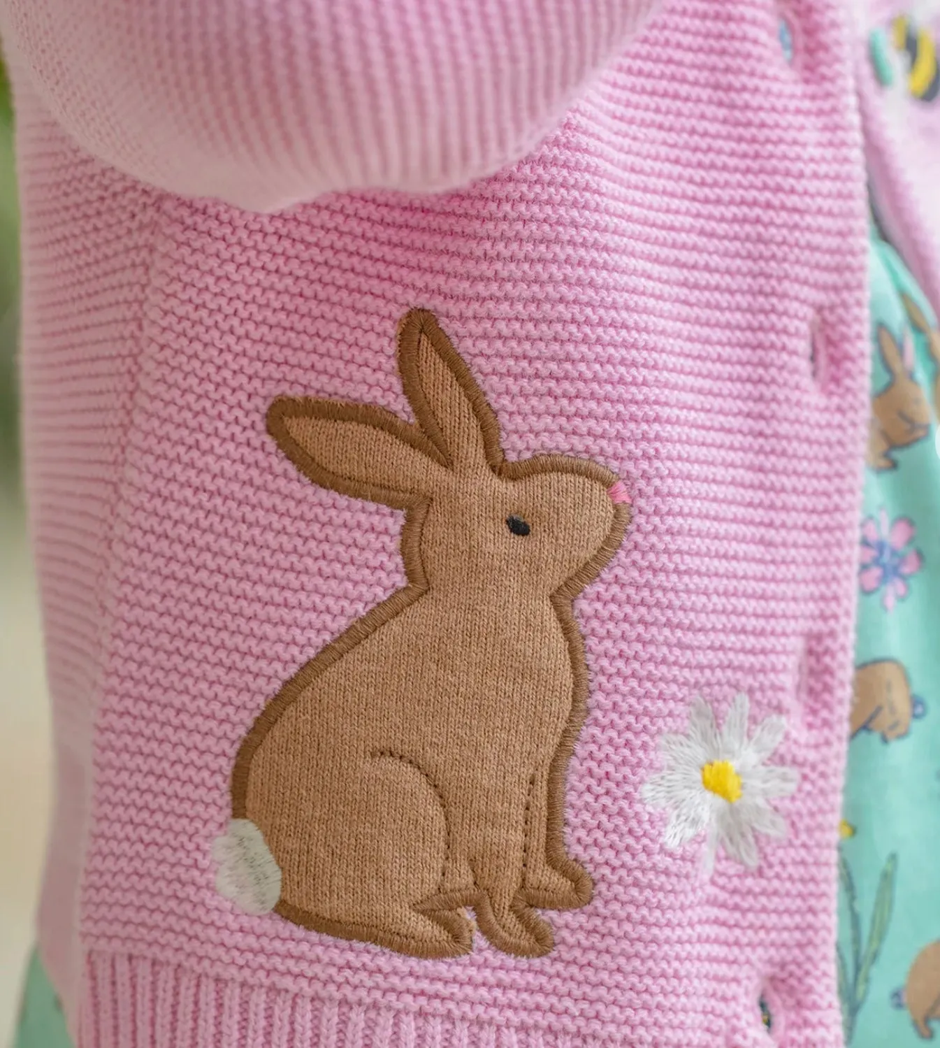 Frugi Colby Infant Cardigan Kk6pi Rabbit