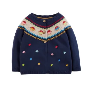 Frugi Infant Kenna Cardigan Kwa312 Indigo