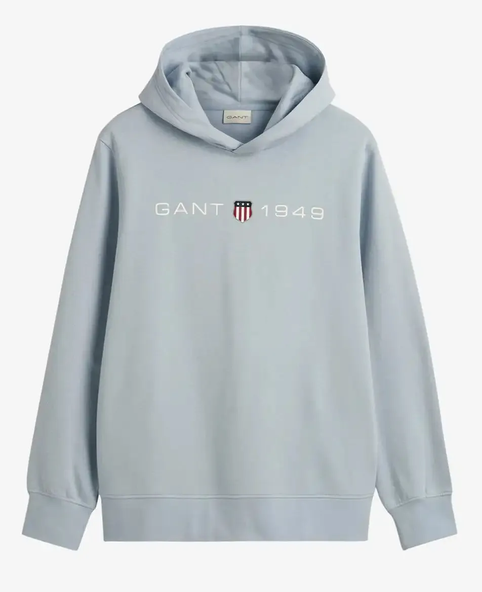 GANT Mens Printed Graphic Hoodie Stormy Sea